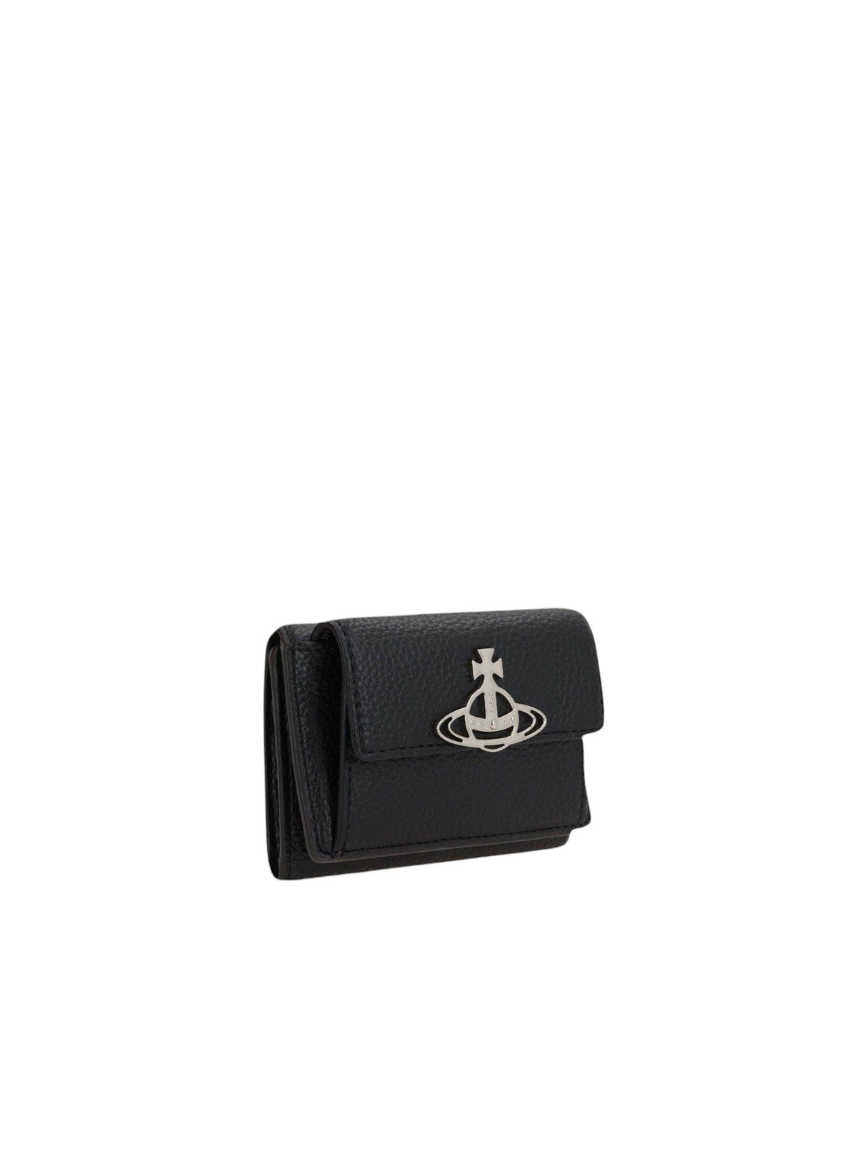 VIVIENNE WESTWOOD-Faux Leather Small Compact Wallet-JOHN JULIA