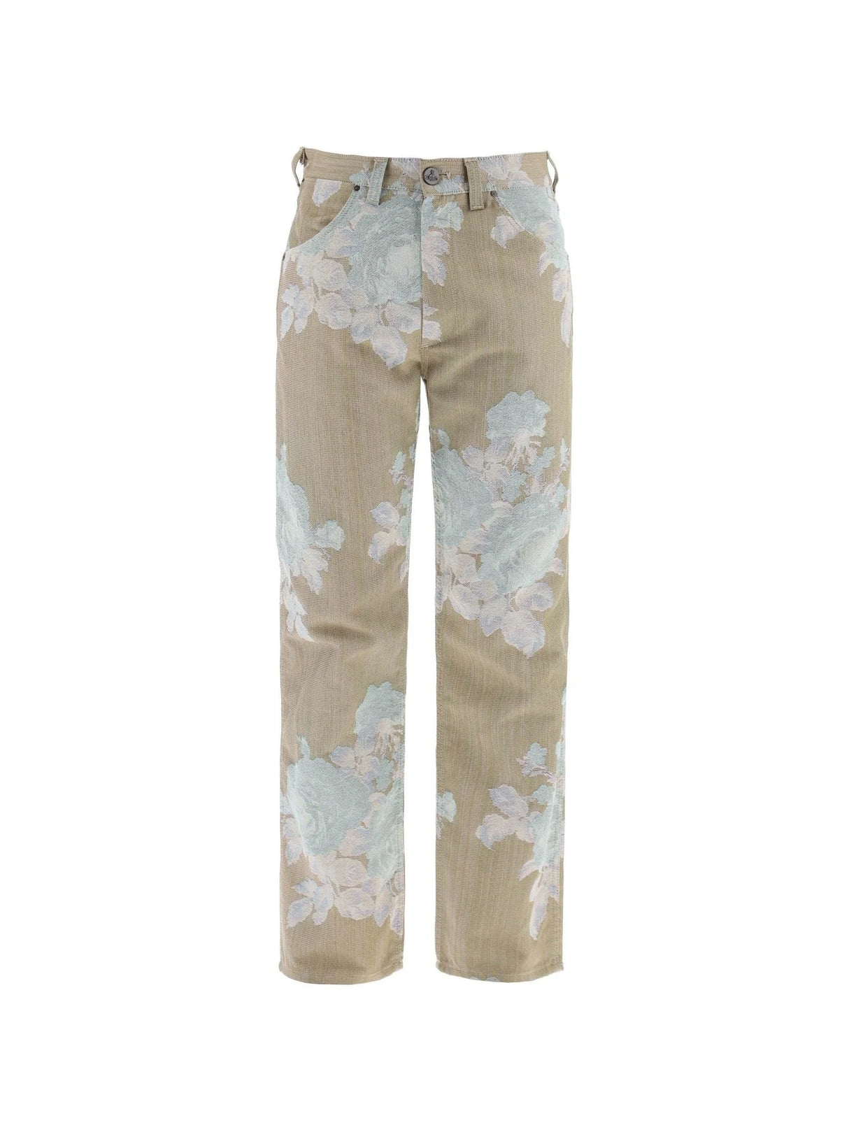 Floral Jacquard Ranch Boyfriend Jeans - 22 - Unisex > Unisex clothing > Jeans > Jeans