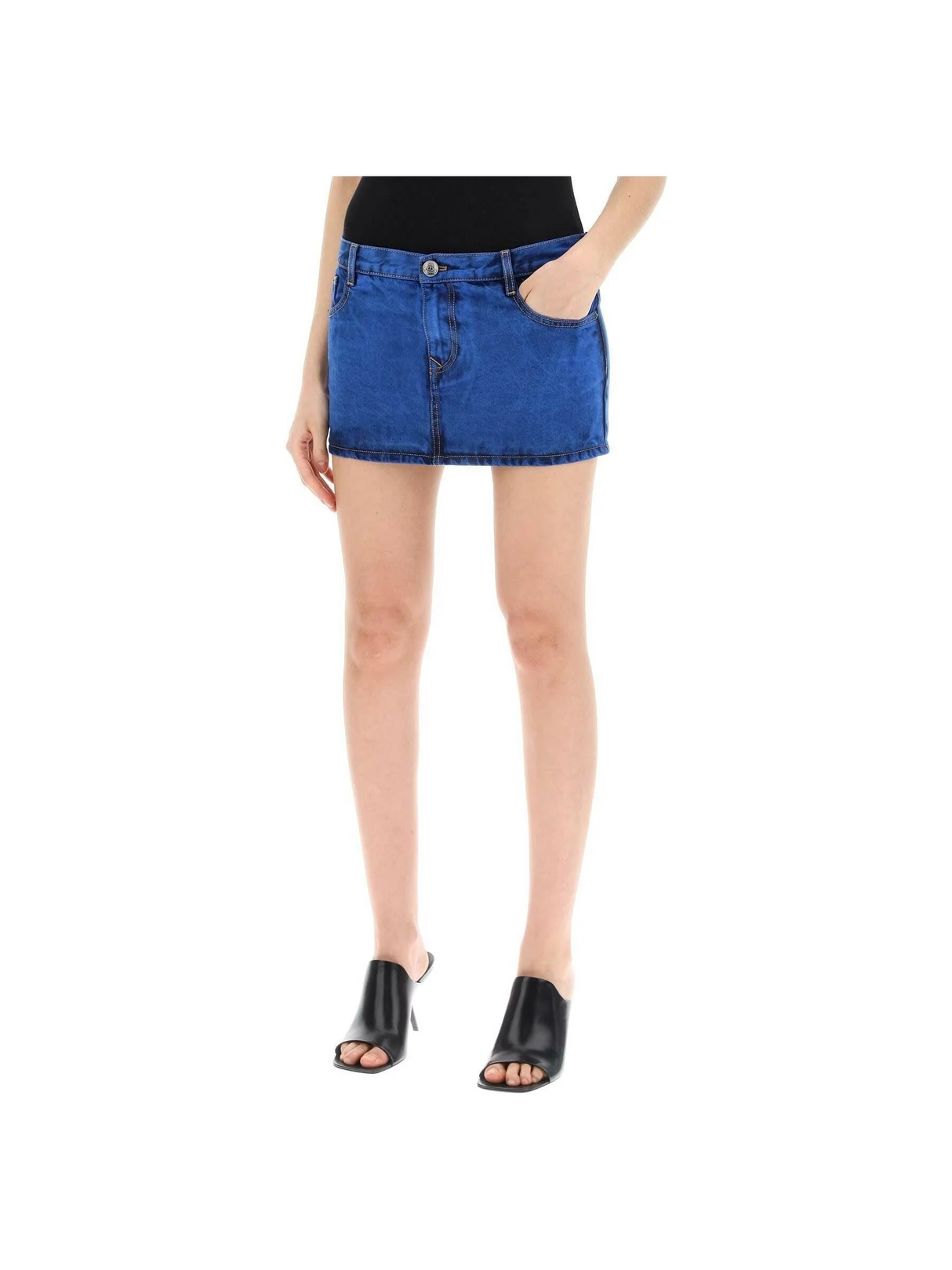 Foam Denim Miniskirt VIVIENNE WESTWOOD JOHN JULIA.