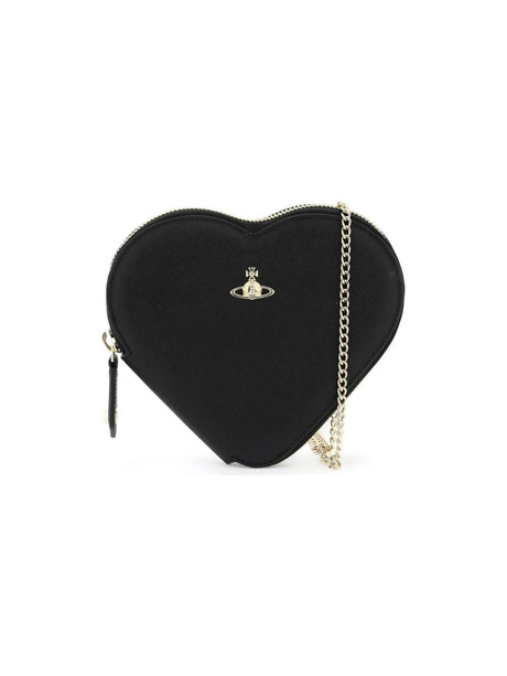 Black Heart Shaped Crossbody Bag VIVIENNE WESTWOOD JOHN JULIA.