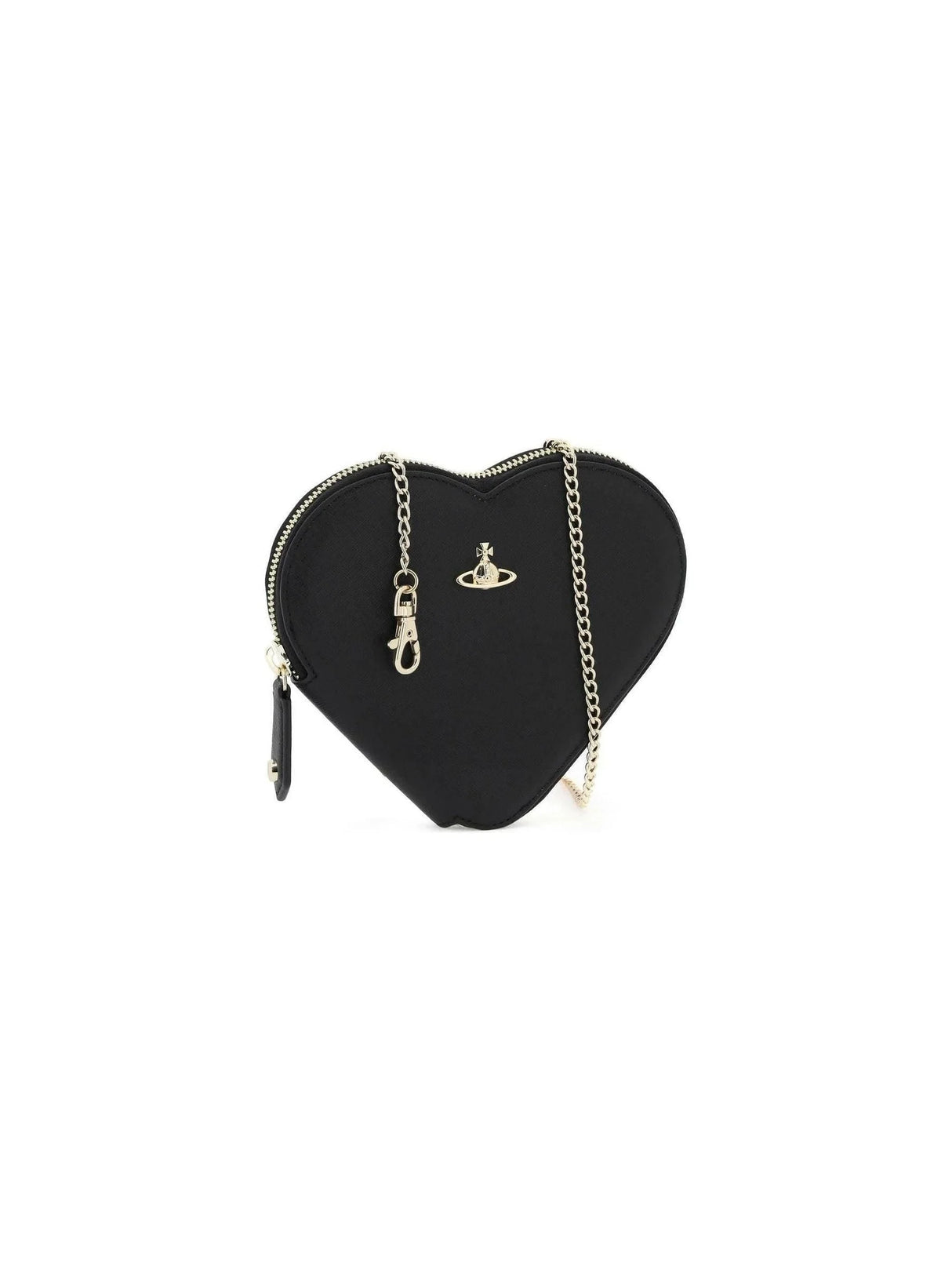 Black Heart Shaped Crossbody Bag VIVIENNE WESTWOOD JOHN JULIA.