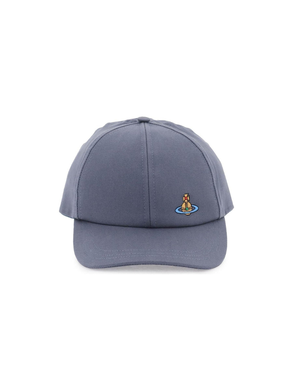 Orb Embroidered Cotton Canvas Cap