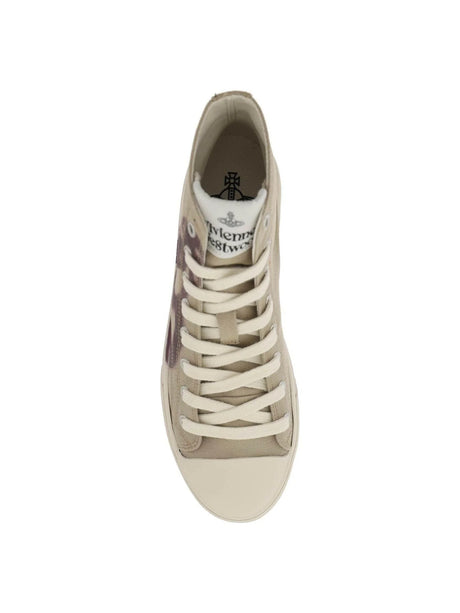 VIVIENNE WESTWOOD-Orb Plimsoll High Top Sneakers-JOHN JULIA