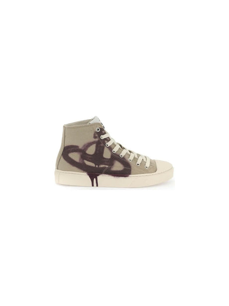 VIVIENNE WESTWOOD-Orb Plimsoll High Top Sneakers-JOHN JULIA