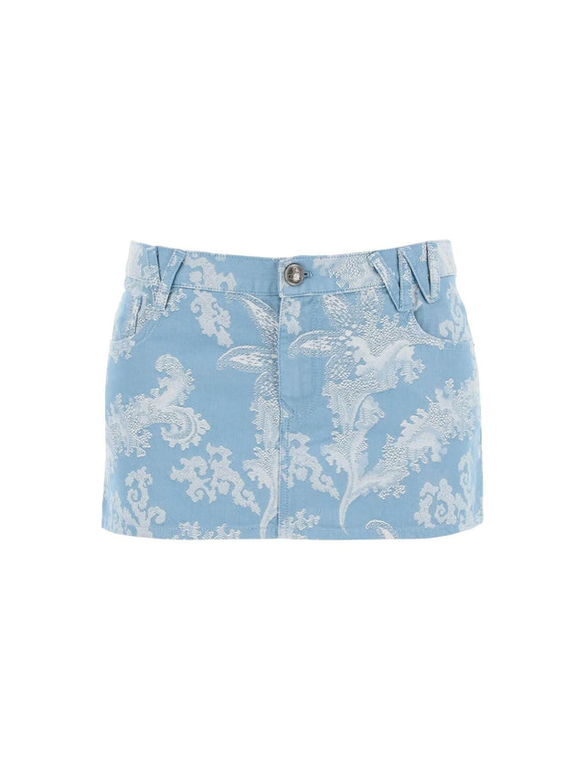 Organic Cotton 'Foam' Jacquard Mini Skirt VIVIENNE WESTWOOD JOHN JULIA.