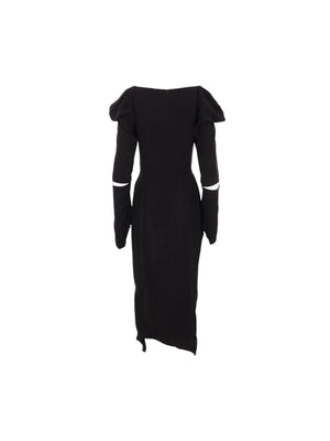 Panther Viscose Draped Dress-VIVIENNE WESTWOOD-JOHN JULIA