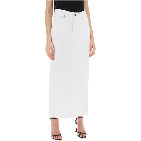 Cotton Denim Maxi Skirt WARDROBE.NYC JOHN JULIA.