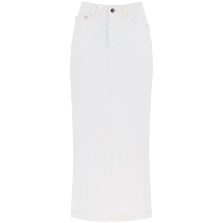 Cotton Denim Maxi Skirt WARDROBE.NYC JOHN JULIA.