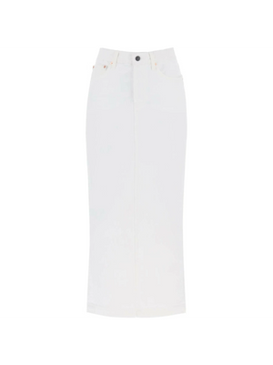 Cotton Denim Maxi Skirt WARDROBE.NYC JOHN JULIA.