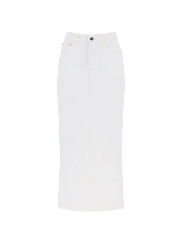 Cotton Denim Maxi Skirt WARDROBE.NYC JOHN JULIA.