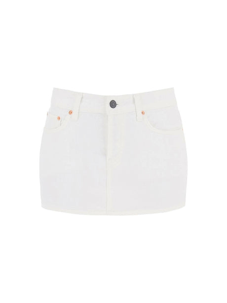 Cotton Denim Mini Skirt WARDROBE.NYC JOHN JULIA.