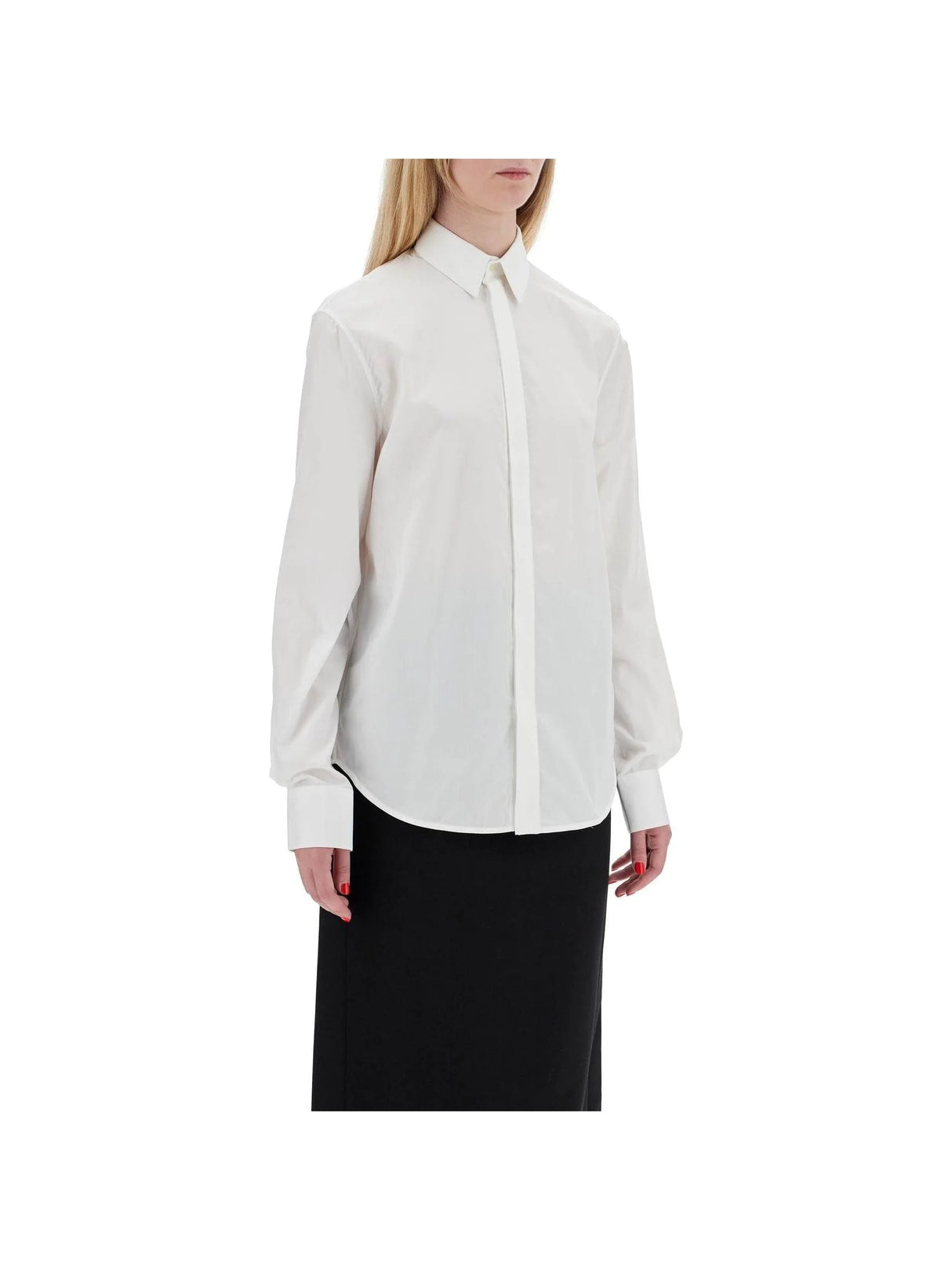 Flared Poplin Shirt-WARDROBE.NYC-JOHN JULIA