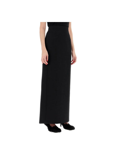 Long Skirt In Grain De Poudre