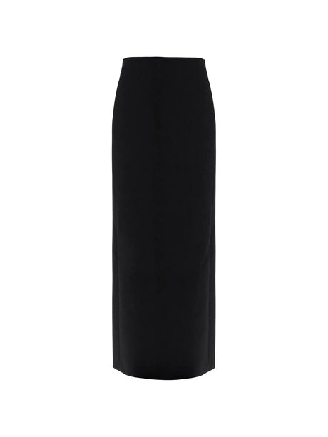 Long Skirt In Grain De Poudre