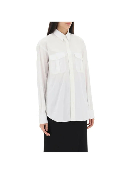 Maxi Shirt In Cotton Batista WARDROBE.NYC JOHN JULIA.