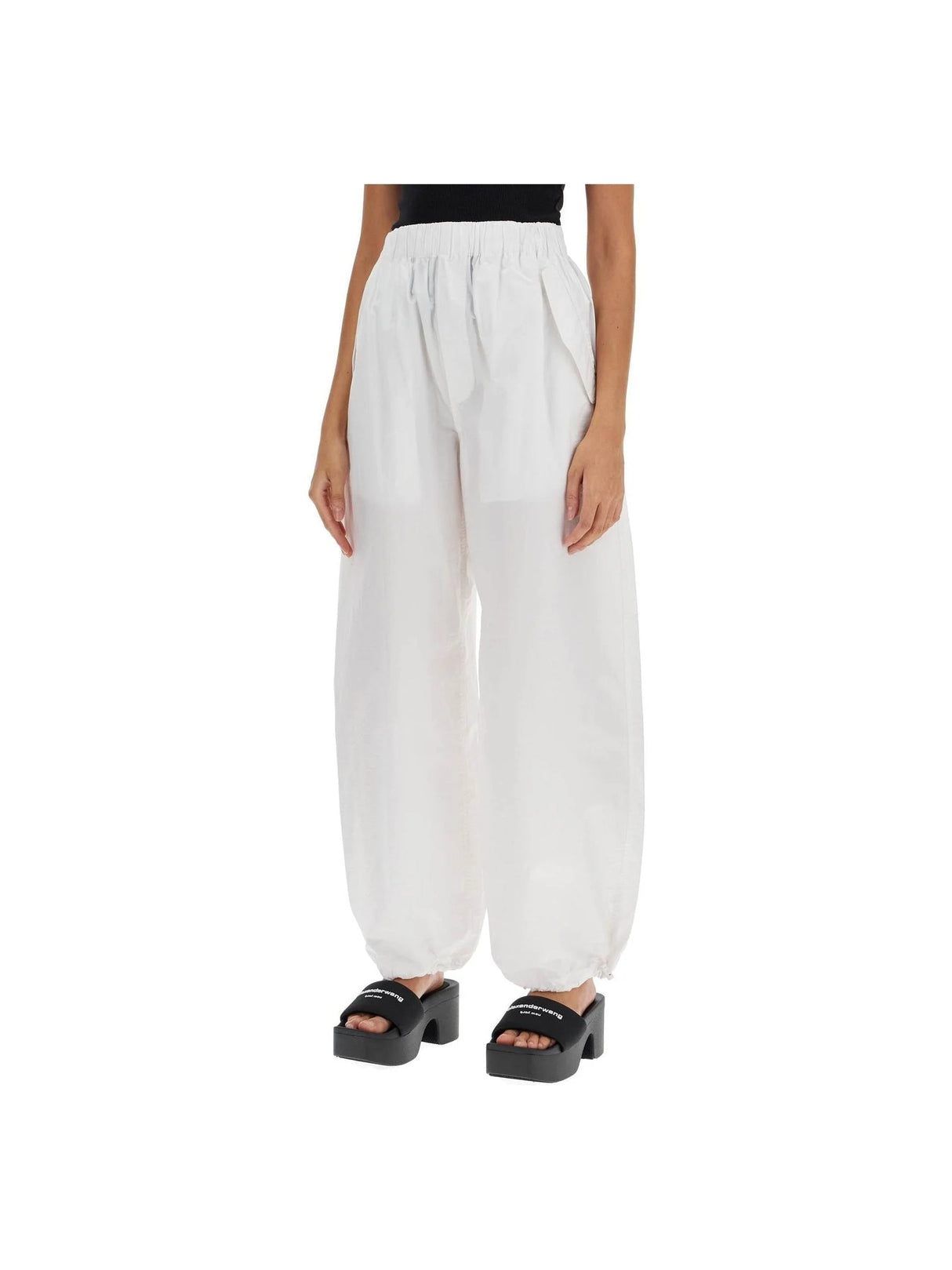 Parachute Poplin Wide-Leg Pants-WARDROBE.NYC-JOHN JULIA