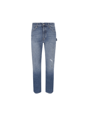 Farmer Cropped Denim Jeans-WASHINGTON DEE CEE-JOHN JULIA