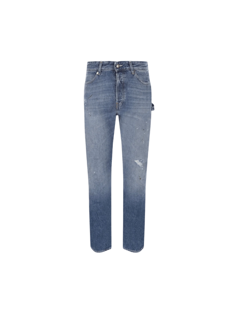 Farmer Cropped Denim Jeans-WASHINGTON DEE CEE-JOHN JULIA