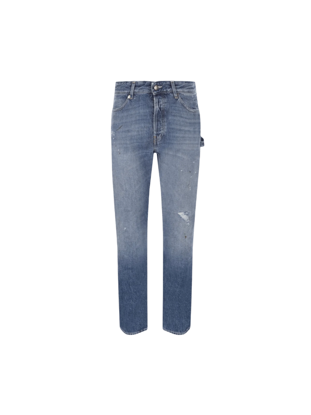 Farmer Cropped Denim Jeans-WASHINGTON DEE CEE-JOHN JULIA