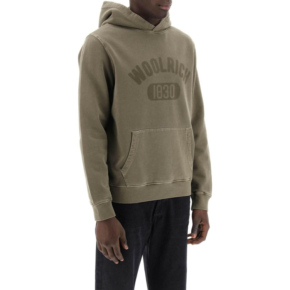 1830 Cotton Hoodie in Lake Olive WOOLRICH JOHN JULIA.