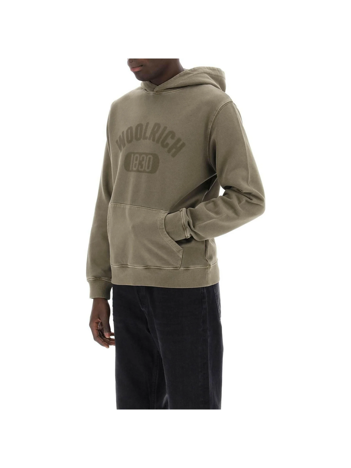 1830 Cotton Hoodie in Lake Olive WOOLRICH JOHN JULIA.