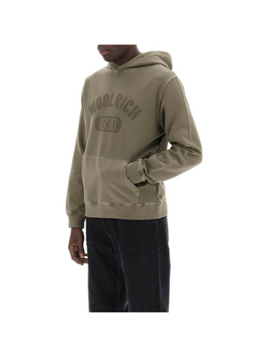 1830 Cotton Hoodie in Lake Olive WOOLRICH JOHN JULIA.