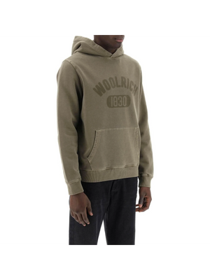 1830 Cotton Hoodie in Lake Olive WOOLRICH JOHN JULIA.