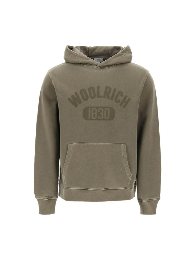 1830 Cotton Hoodie in Lake Olive WOOLRICH JOHN JULIA.