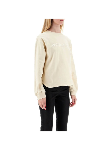 Embroidered Logo Wool Sweater-Woolrich-JOHN JULIA