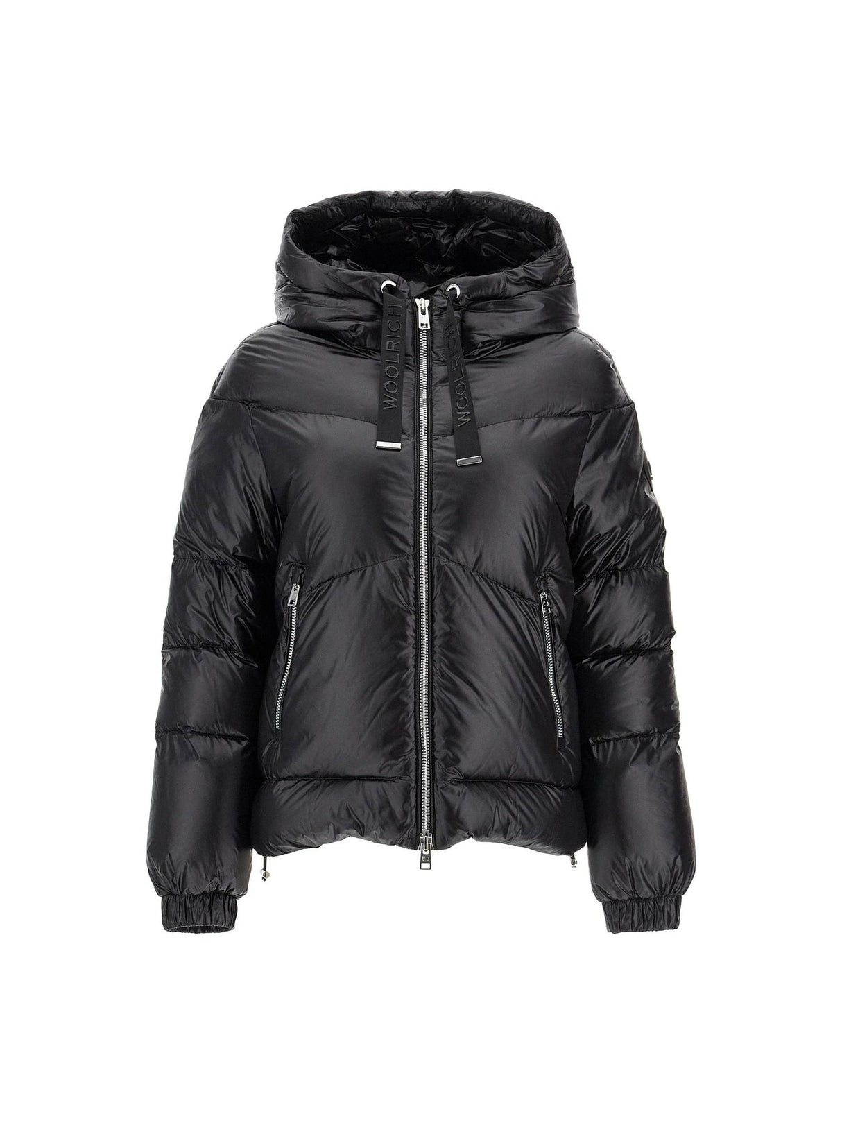 Satin Nylon Quilted Down Jacket