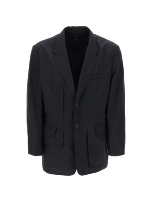 Crinkle Nylon Blazer