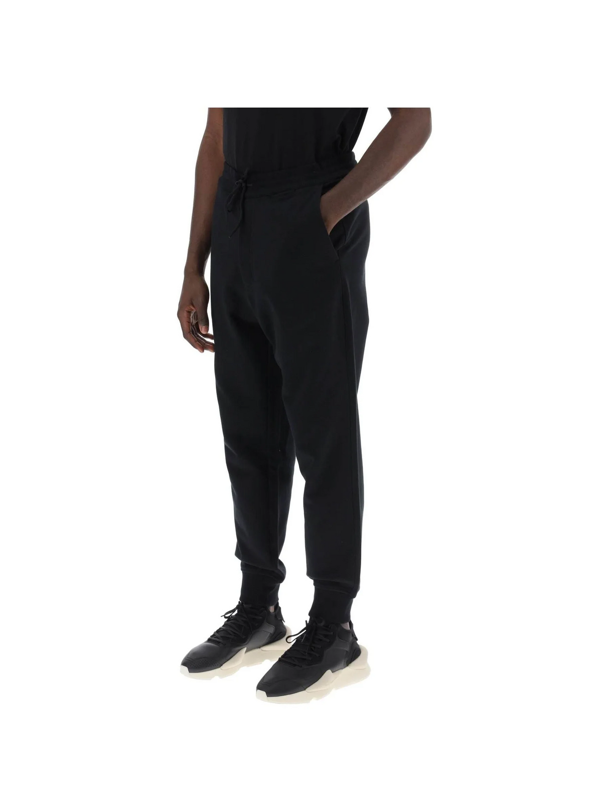 Y-3-French Terry Cuffed Jogger Pants -JOHN JULIA.