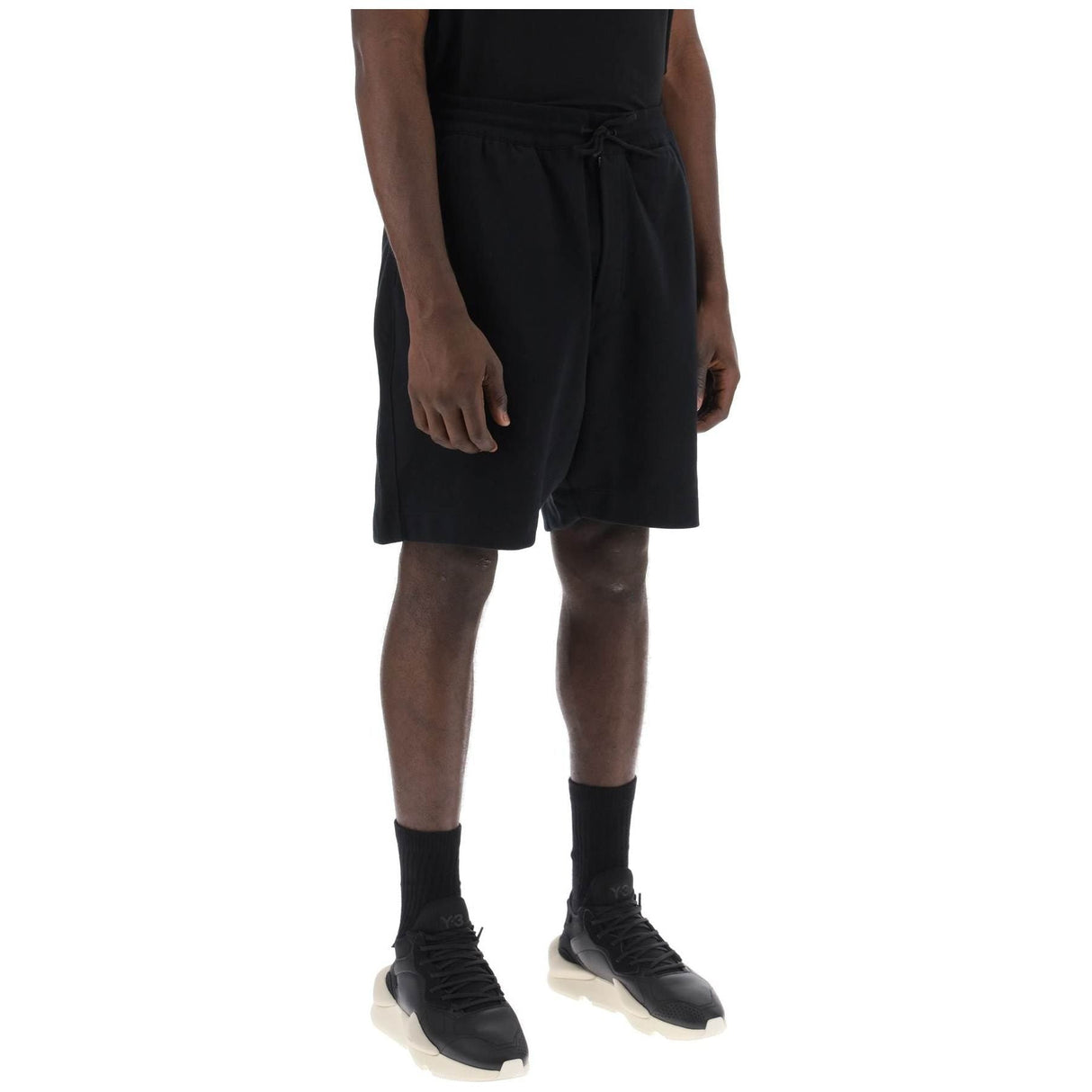 Y-3-French Terry Jogger Bermuda Shorts -JOHN JULIA.