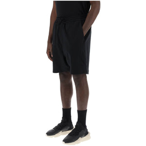 Y-3-French Terry Jogger Bermuda Shorts -JOHN JULIA.