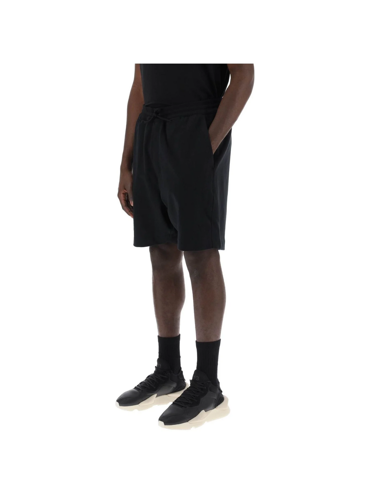 Y-3-French Terry Jogger Bermuda Shorts -JOHN JULIA.