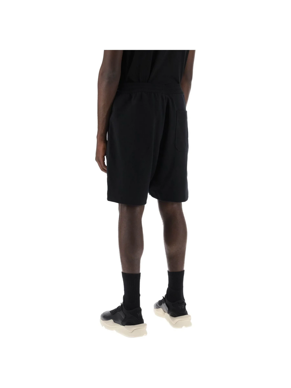 Y-3-French Terry Jogger Bermuda Shorts -JOHN JULIA.