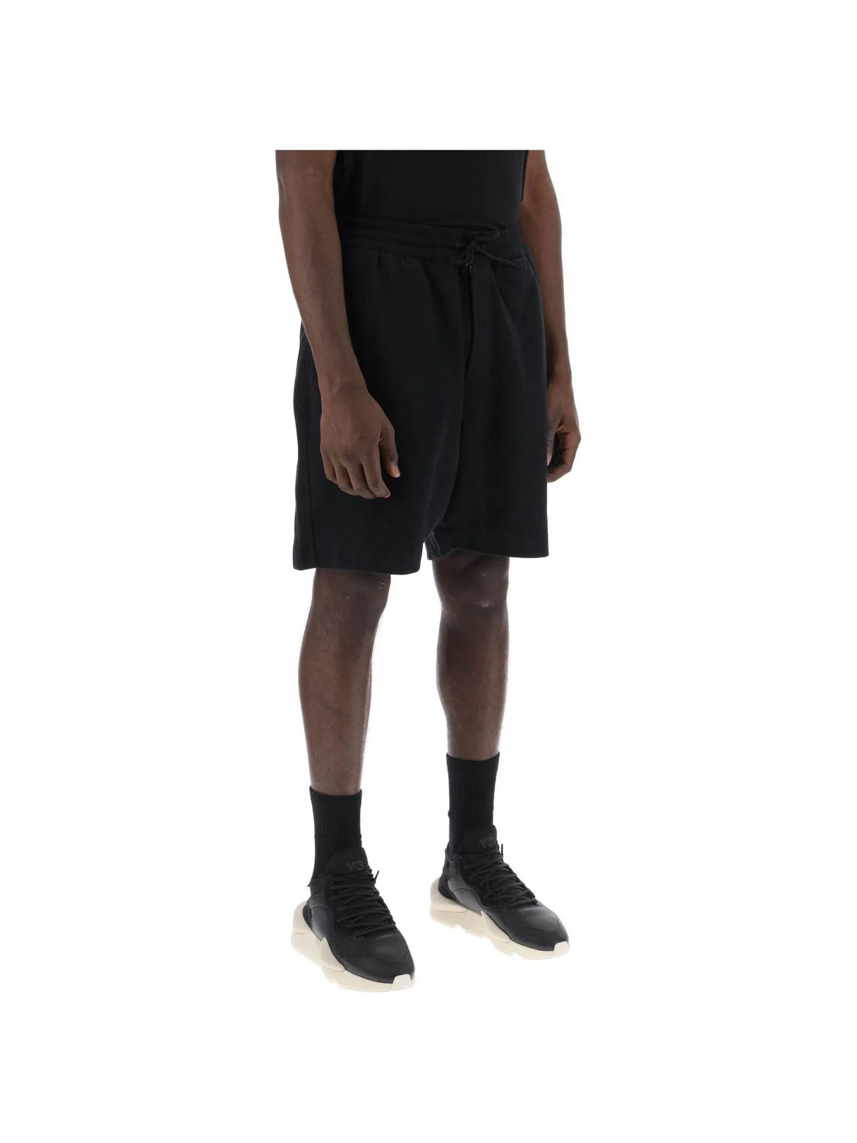 Y-3-French Terry Jogger Bermuda Shorts -JOHN JULIA.