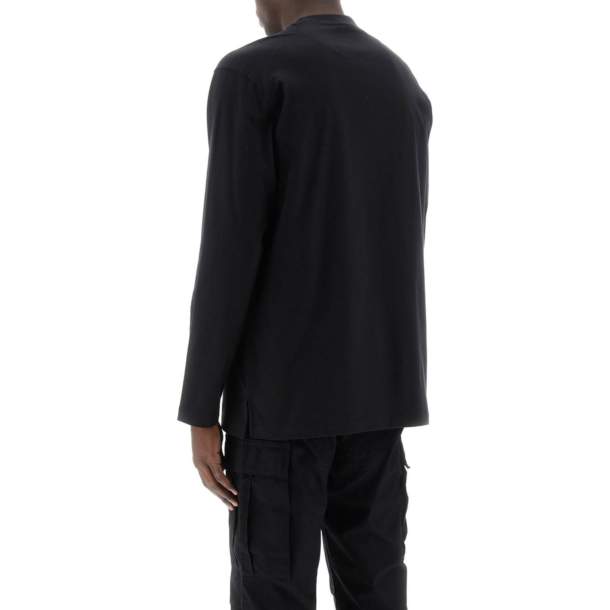 Y-3-Graphic Long-Sleeved Loose T-Shirt -JOHN JULIA.