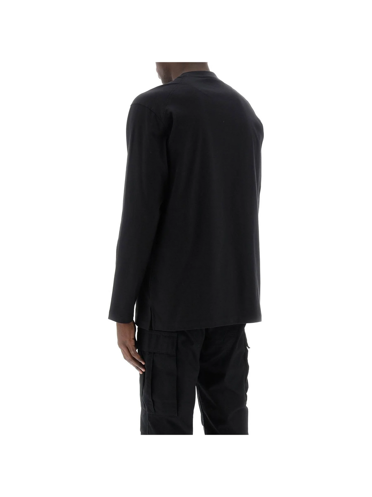 Y-3-Graphic Long-Sleeved Loose T-Shirt -JOHN JULIA.