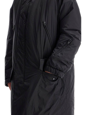 Long Padded Nylon Parka Coat