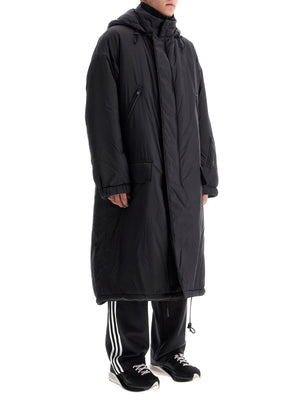 Long Padded Nylon Parka Coat