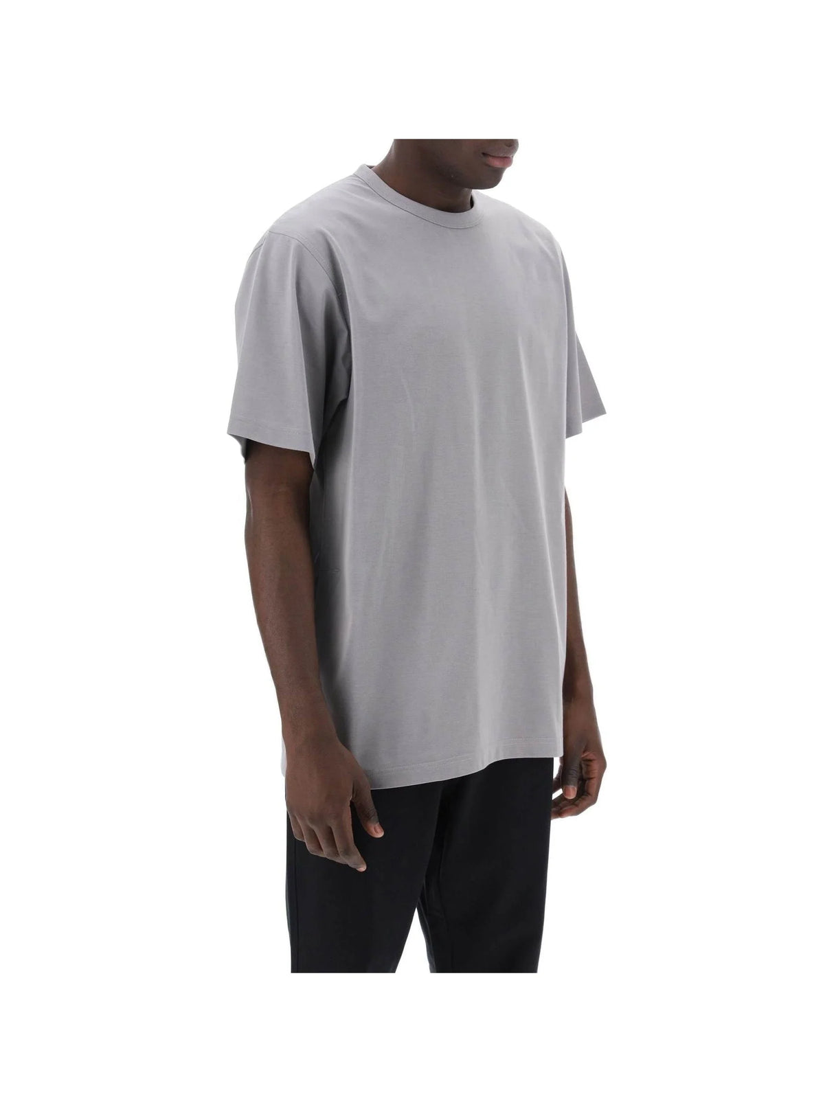 Y-3-Oversized Cotton Blend T-Shirt-JOHN JULIA