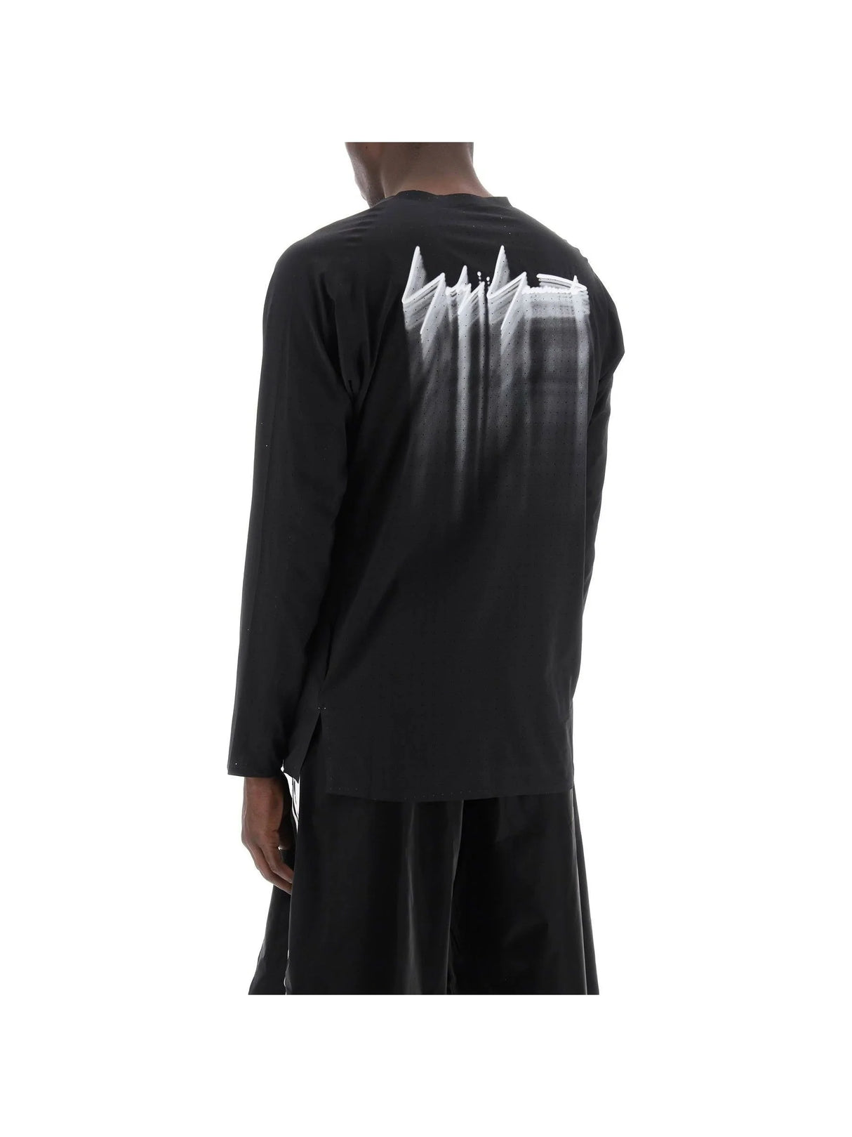 Y-3-Recycled Long-Sleeved Running T-Shirt -JOHN JULIA.