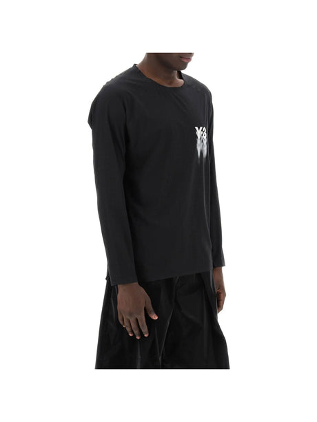 Y-3-Recycled Long-Sleeved Running T-Shirt -JOHN JULIA.