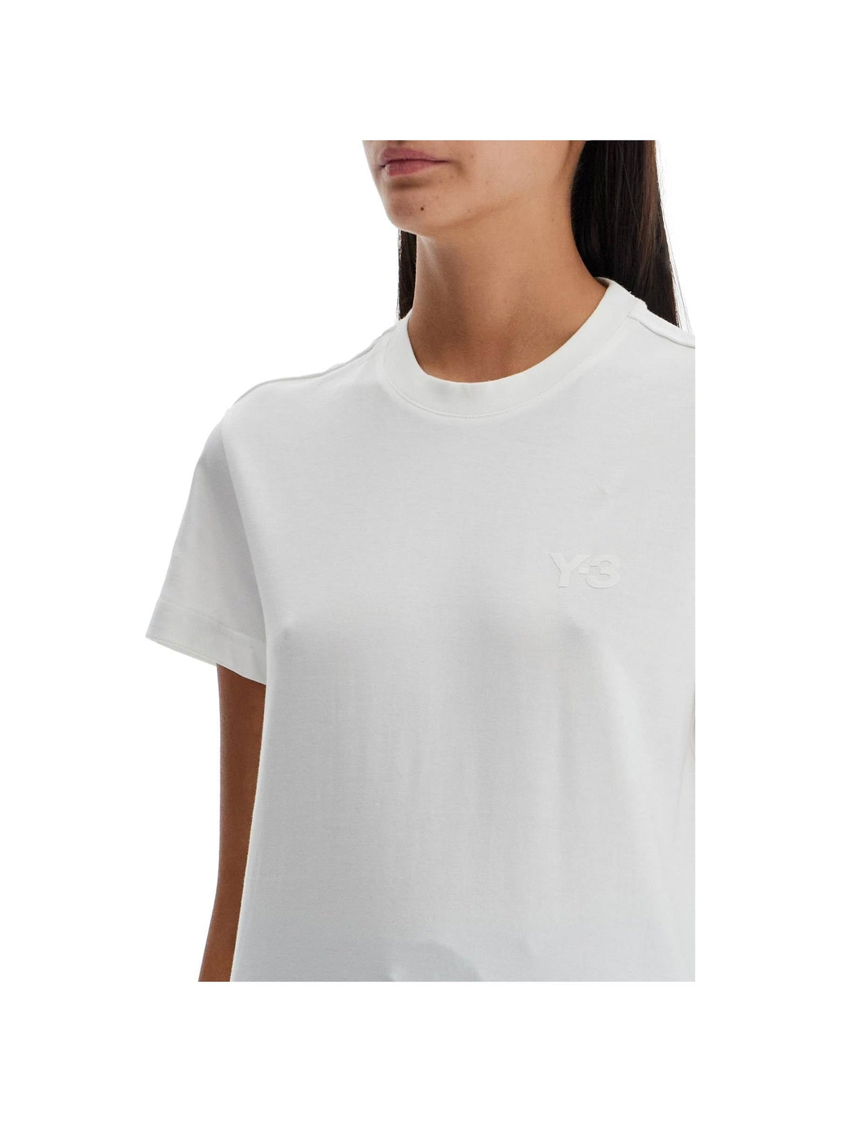 Y-3-Regular Fit Cotton Jersey T-Shirt-JOHN JULIA