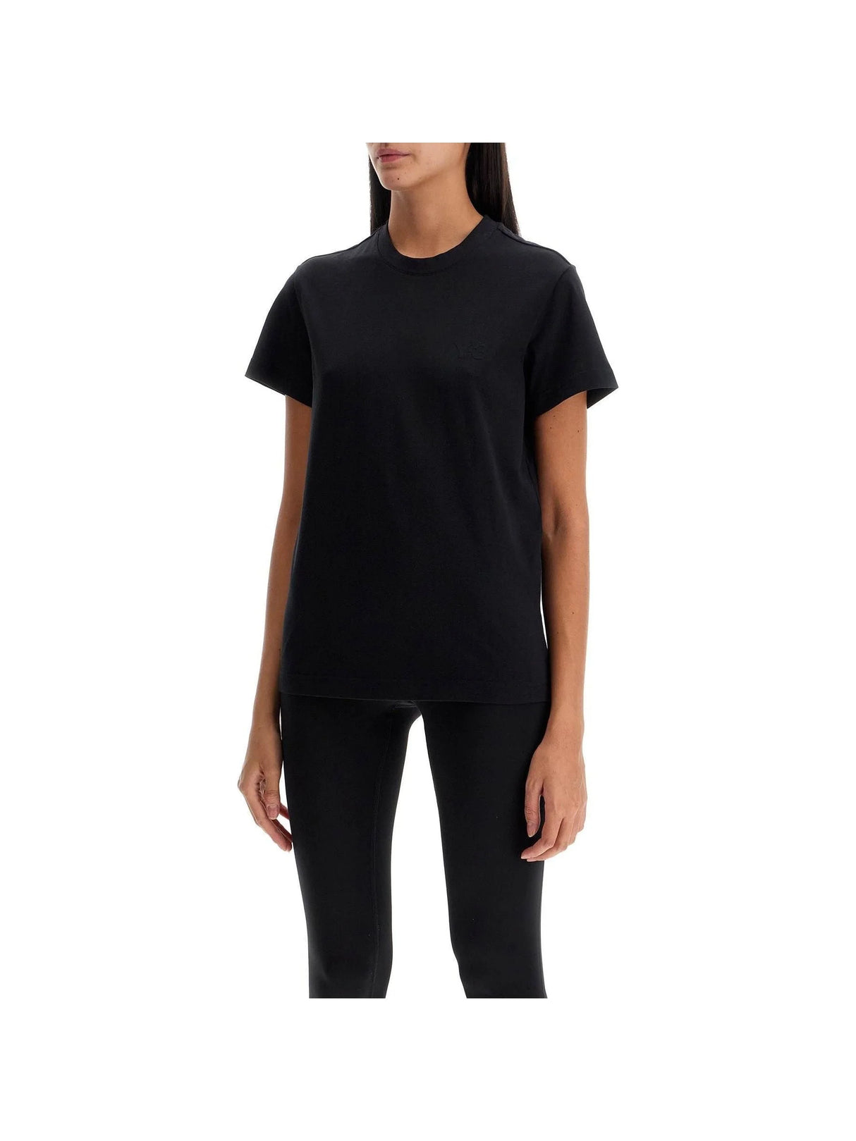 Y-3-Regular Fit Cotton Jersey T-Shirt-JOHN JULIA