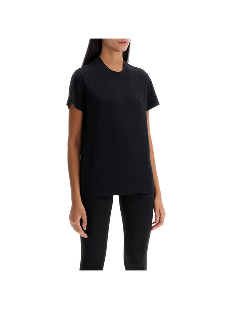 Y-3-Regular Fit Cotton Jersey T-Shirt-JOHN JULIA