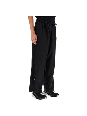 Y-3-Wide-Leg Recycled Twill pants-JOHN JULIA