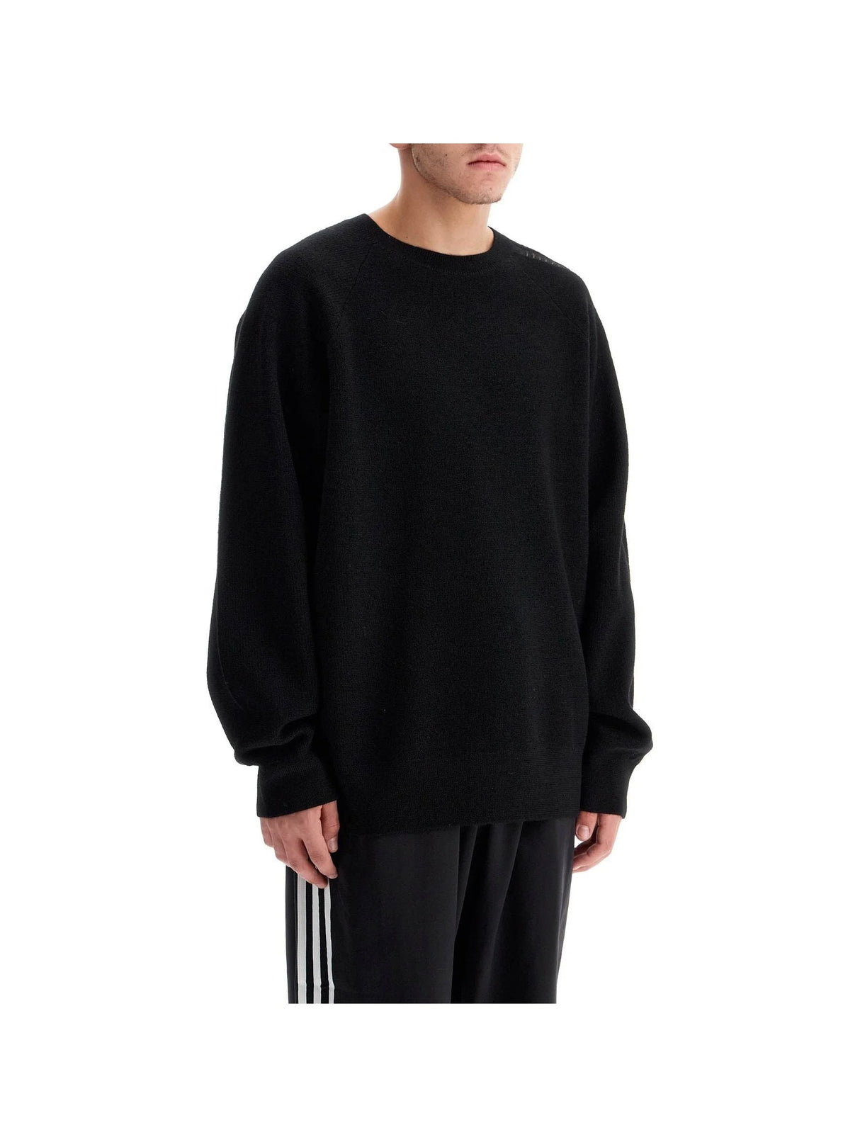 Crewneck Wool Sweater-Y-3-JOHN JULIA