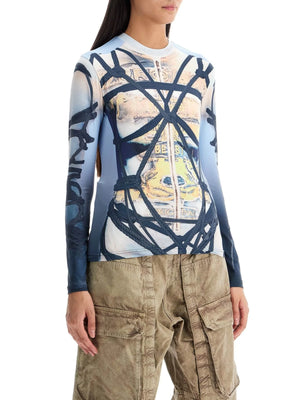 Long-sleeved Bondage Print